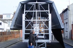Trailer stage, stage, staging, deck, decking, stage and tiers