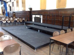 Constructed with safety and durability in mind, our school stage meets the highest standards, allowing students and performers to focus on their performance without worry